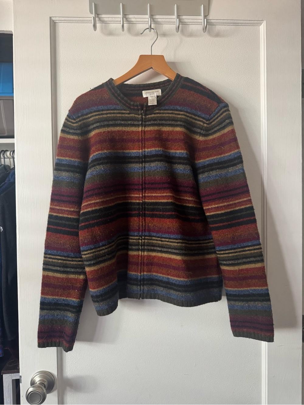 Vintage 90s Jones New York Multicolor Striped Jacket